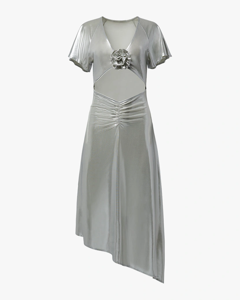 Asymmetrisches Cutout Kleid: Betretende Weiblichkeit, schicker Sommerlook!
